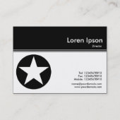 カラーヘッダーIII – 黒 – 星 名刺 (裏面)