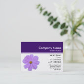 カラーヘッダーIII v2 -深い紫 – 紫コスモス 名刺 (スタンド正面)