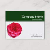 カラーヘッダーIII v2 – 濃い緑 – 赤ツバキ 名刺 (裏面)