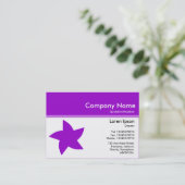 カラーヘッダーIII v2 – 紫 – 回転星 名刺 (スタンド正面)