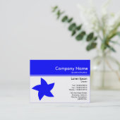 カラーヘッダーIII v2 – 青 – 回転星 名刺 (スタンド正面)