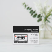 カラーヘッダーIII v2 – 黒 – デモテープ 名刺 (スタンド正面)