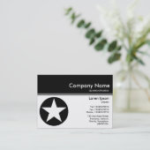 カラーヘッダーIII v2 – 黒 – 星 名刺 (スタンド正面)