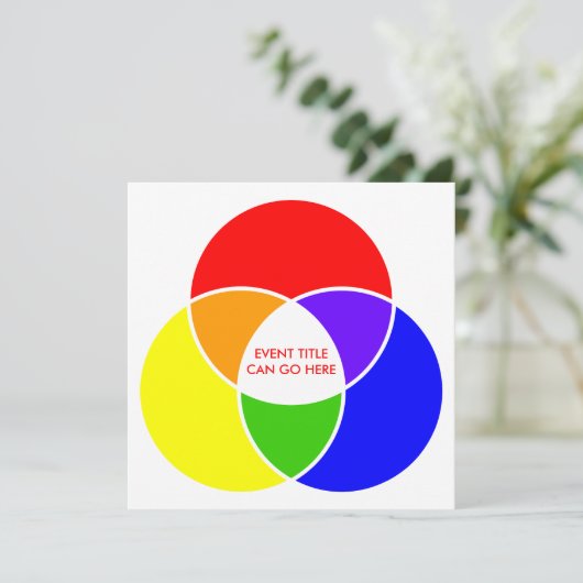 カラーベン図 招待状 (スタンド正面)