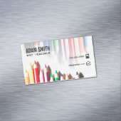 カラーペカラフルンシルスクールアート先生 マグネット名刺 (インサイチュ)