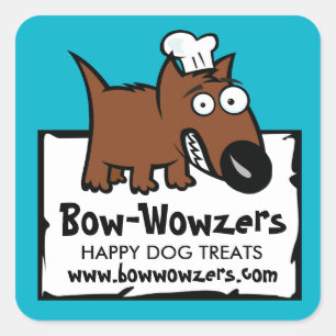 カラーペッカスタムトフードのドッグフードドッグがおやりする スクエアシール