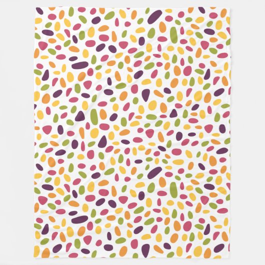 カラーペブルパターン フリースブランケット (正面)