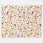 カラーペブルパターン フリースブランケット (正面(横))