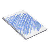 カラーペンシルのスクラッチのハッチング ノートブック (右側)