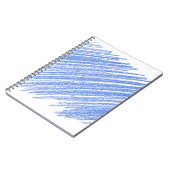 カラーペンシルのスクラッチのハッチング ノートブック (左側)