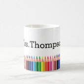 カラーペンシル先生用 オーダーメイド コーヒーマグカップ (中央)