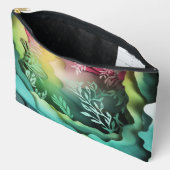 カラーペーパーカットデザインアクセサリーパウチトラベルバッグ アクセサリーポーチ (見開き)