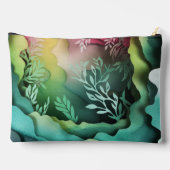 カラーペーパーカットデザインアクセサリーパウチトラベルバッグ アクセサリーポーチ (裏面)