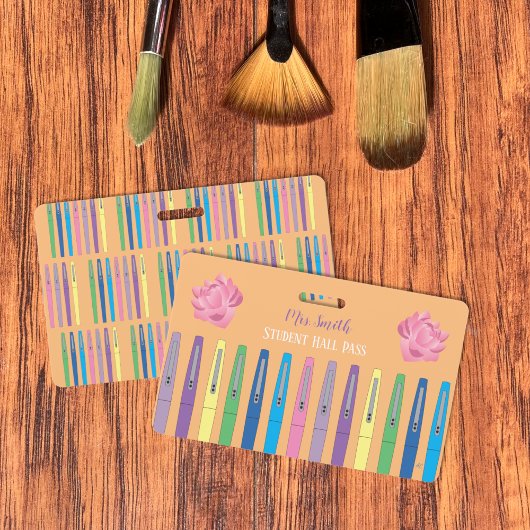 カラーペ感じンズオレンジ学生会場通過証 バッジ