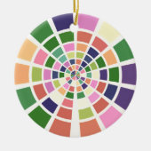 カラーホイールのシェードと色相 セラミックオーナメント (正面)