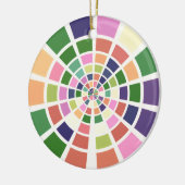 カラーホイールのシェードと色相 セラミックオーナメント (左)