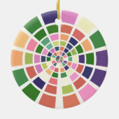 カラーホイールのシェードと色相 セラミックオーナメント (裏面)