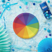 カラーホイールのプレート ペーパープレート (パーティー)