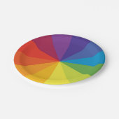 カラーホイールのプレート ペーパープレート (アングル)