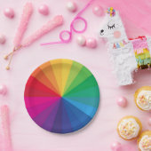 カラーホイールの芸術家 ペーパープレート (パーティー)