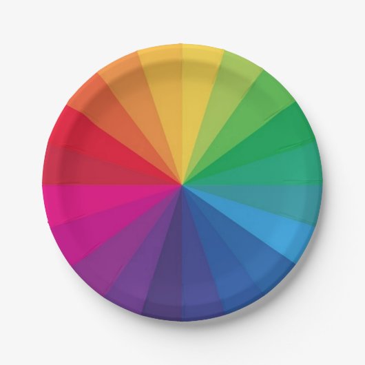 カラーホイールの芸術家 ペーパープレート (正面)