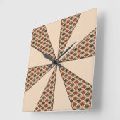 カラーホイールピーチ調節可能ダイヤモンド スクエア壁時計 (傾斜)