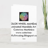 カラーホイールマンダラ カード (裏面)