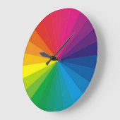 カラーホイール壁時計 ラージ壁時計 (傾斜)