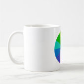 カラーホイール理論スクールサイエンスhue disk light r コーヒーマグカップ (左)