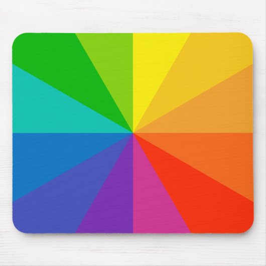 カラーホイール理論スクールサイエンスhue disk light r マウスパッド (正面)