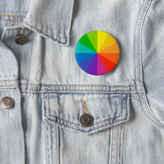 カラーホイール理論スクールサイエンスhue disk light r 缶バッジ (インサイチュ)