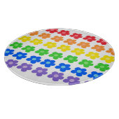 カラーホイール調和フローラデザイン カッティングボード (角)