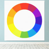 カラーホイール キャンバスプリント (インサイチュ (ウッドフロア))
