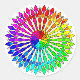 カラーホイール™クラシックラウンドステッカー ラウンドシール