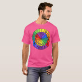 カラーホイール・フィフス・サークル アート音楽ナード Tシャツ (正面フル)