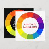 カラーホイール 招待状 (正面/裏面)