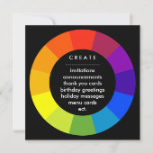 カラーホイール 招待状 (裏面)