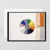 カラーホイール、素晴らし抽象芸術アート ポストカード (正面/裏面)