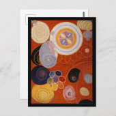 カラーホイール、素晴らし抽象芸術アート ポストカード (正面/裏面)