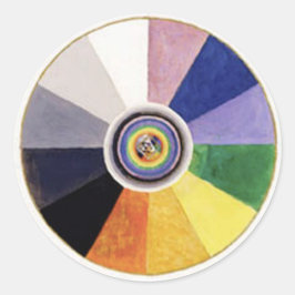 カラーホイール、素晴らし抽象芸術アート ラウンドシール