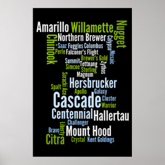 カラーホップ品種ポスター ポスター