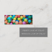 カラーボールしおり名刺 スキニー名刺 (正面/裏面)