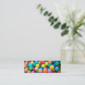 カラーボールしおり名刺 スキニー名刺 (スタンド正面)