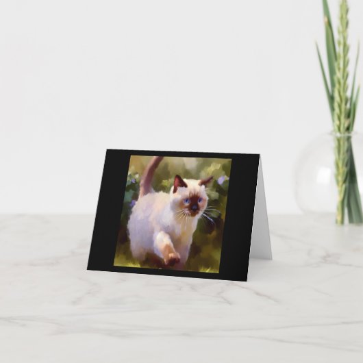 カラーポイントショートヘア猫 カード (正面)