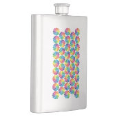 カラーポイント円パターン+背景 フラスク (右)