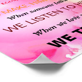 カラーポスターの家族規則 ポスター (角)