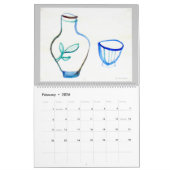 カラーポット カレンダー (2月 2026)