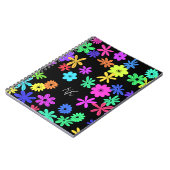 カラーポップ・アートのかわいい花スパイラル写真帳 ノートブック (左側)