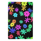 カラーポップ・アートのかわいい花パーソナライズされたミニクリップボード ミニクリップボード (裏面)