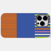 カラーポップ・アートのストライプモダンストライプのデザイン Case-Mate iPhoneケース (裏面 (横))